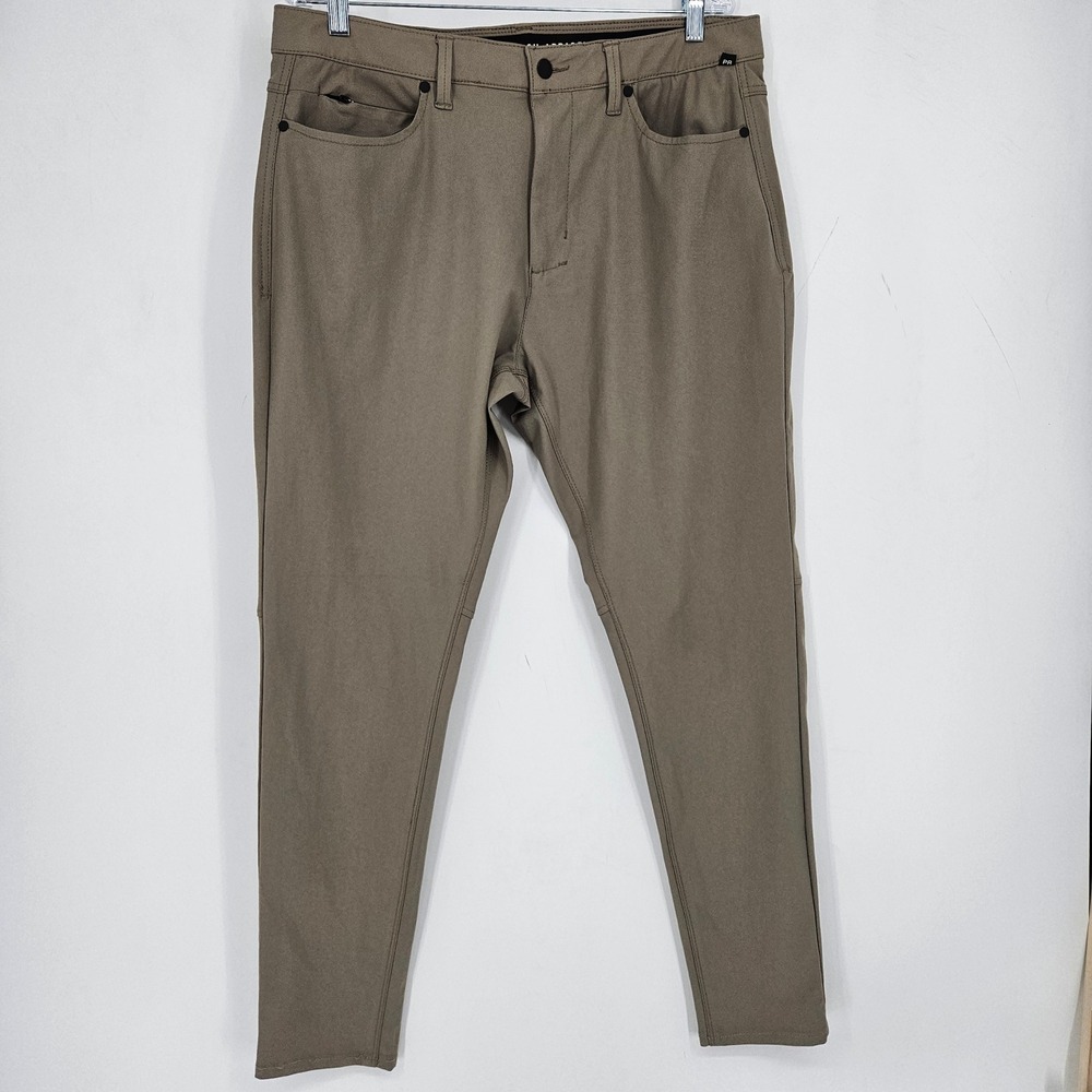 Projek Raw Pants Mens 36 Tan Khaki 5 Pocket Classic Stretch Utility Tactical